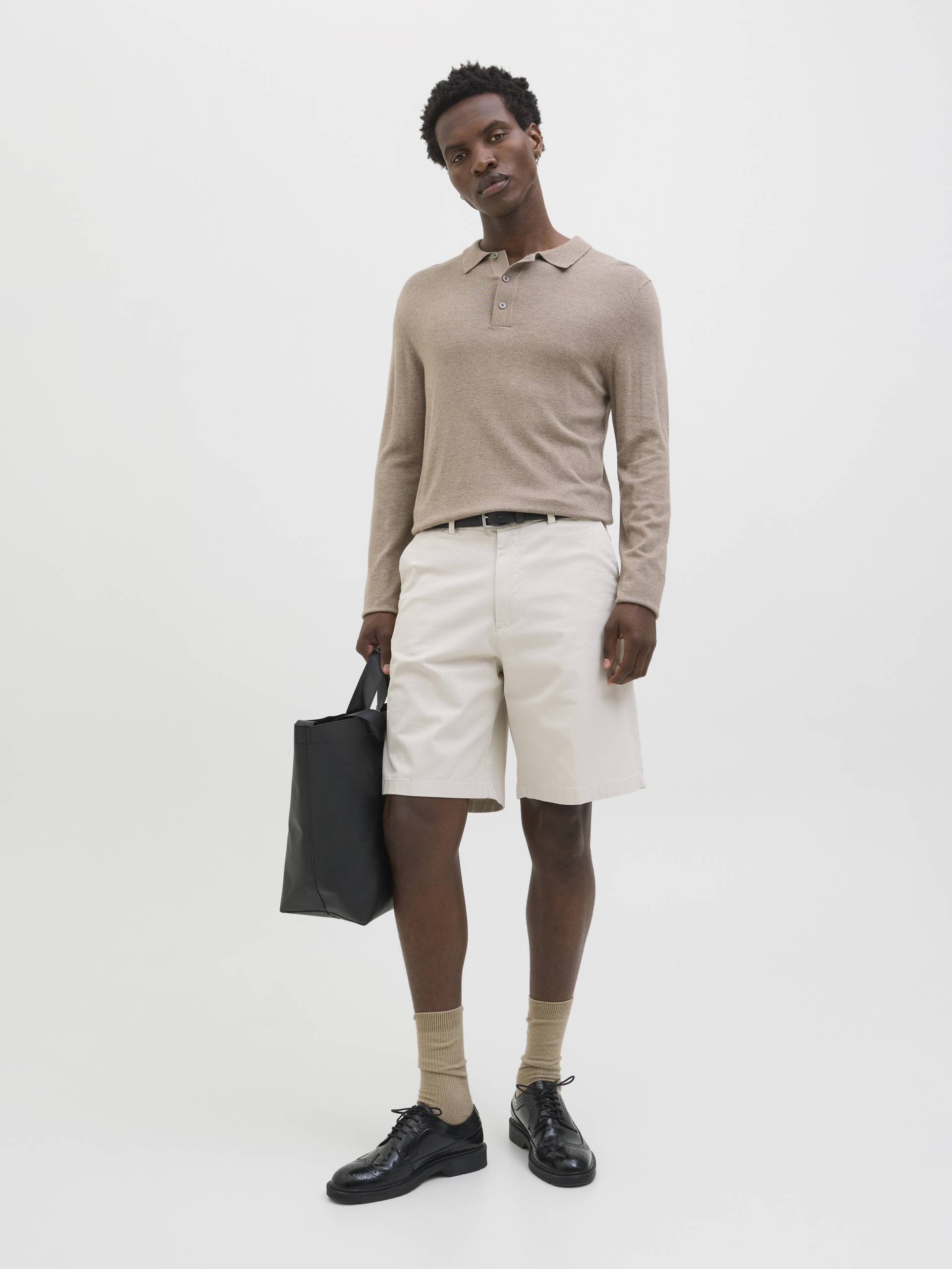 JACK&JONES - JPSTKARL BARRET CHINO SHORTS MID SN moonbeam - Gr. - S von JACK&JONES