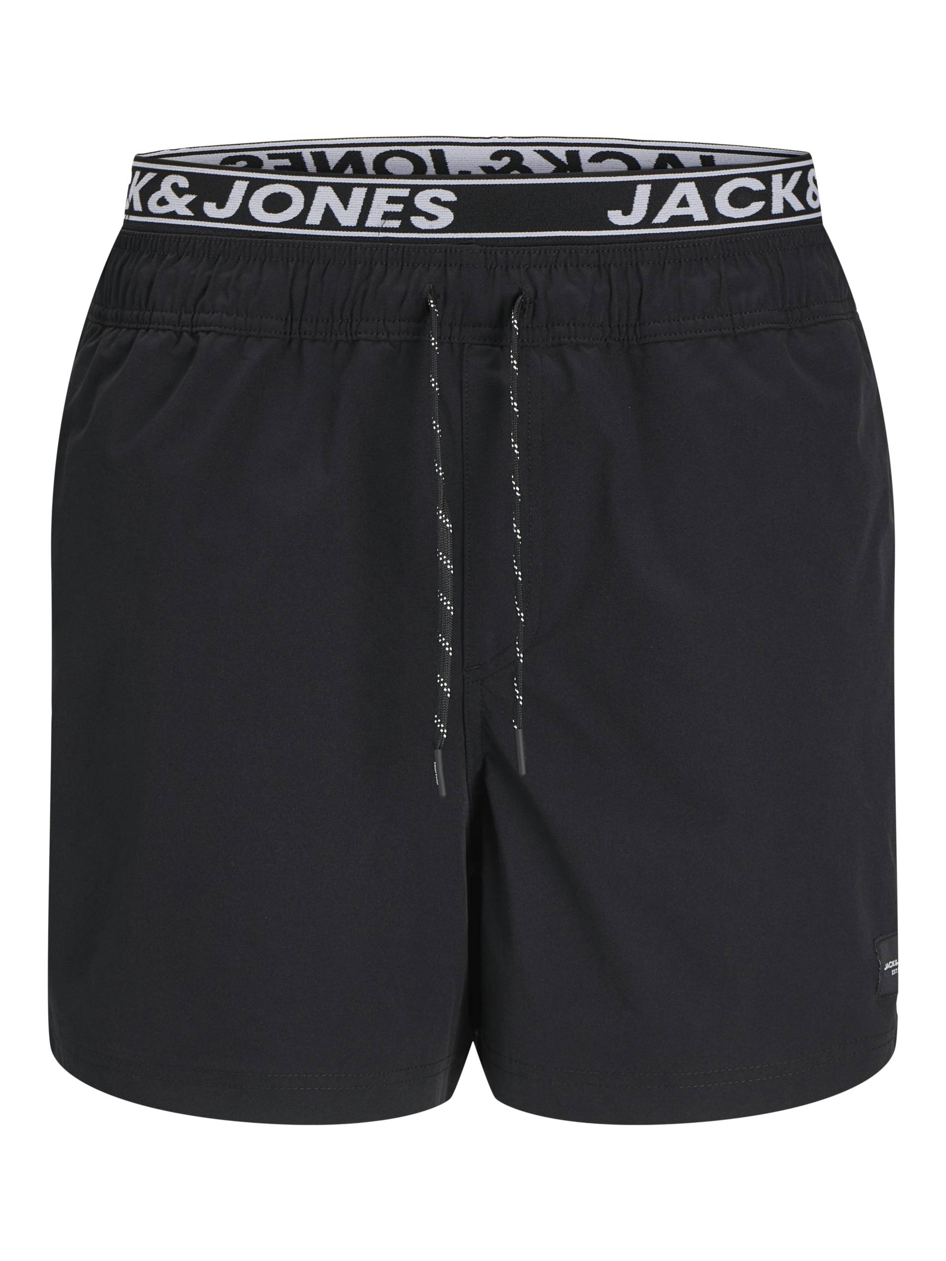 JACK&JONES - JPSTMAUI JJSWIM DB WB AKM SN JNR black - Gr. - 140 von JACK&JONES
