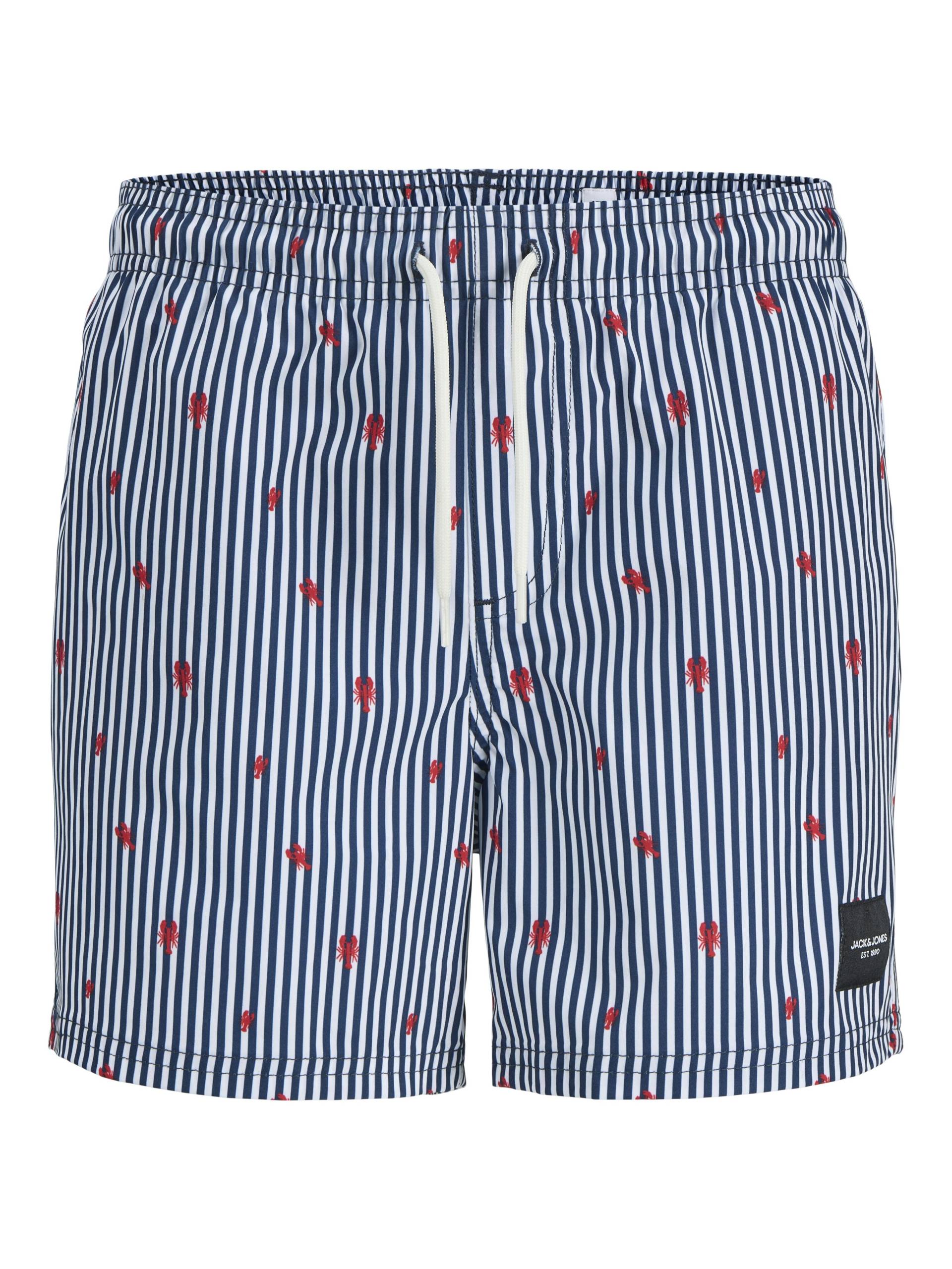 JACK&JONES - JPSTMAUI JJSWIM MINI STRIPE AKM JNR navy blazer - Gr. - 152 von JACK&JONES