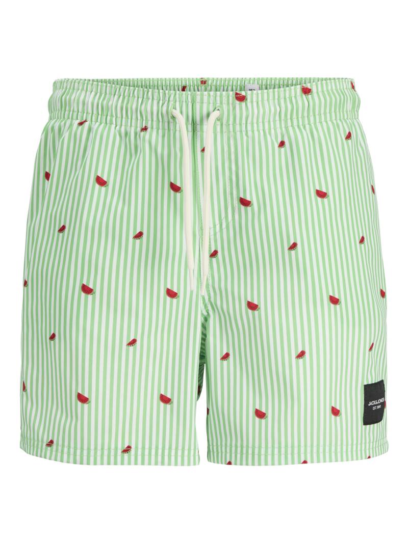 JACK&JONES - JPSTMAUI JJSWIM MINI STRIPE AKM JNR summer green - Gr. - 164 von JACK&JONES