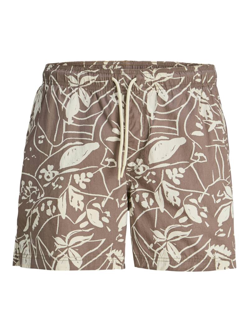 JACK&JONES - JPSTMAUI JJSWIM VINTAGE AOP AKM deep taupe - Gr. - L von JACK&JONES