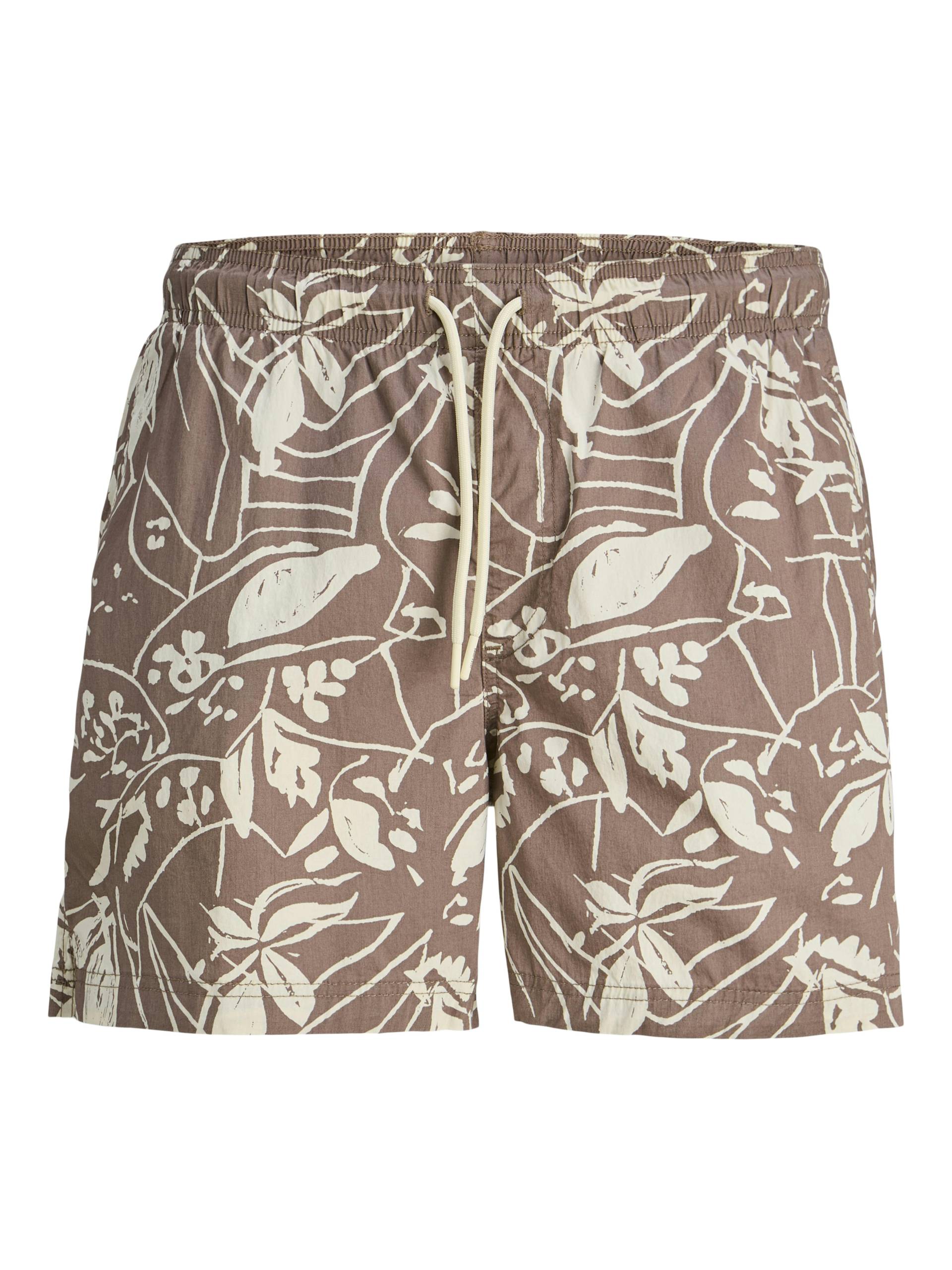 JACK&JONES - JPSTMAUI JJSWIM VINTAGE AOP AKM deep taupe - Gr. - S von JACK&JONES