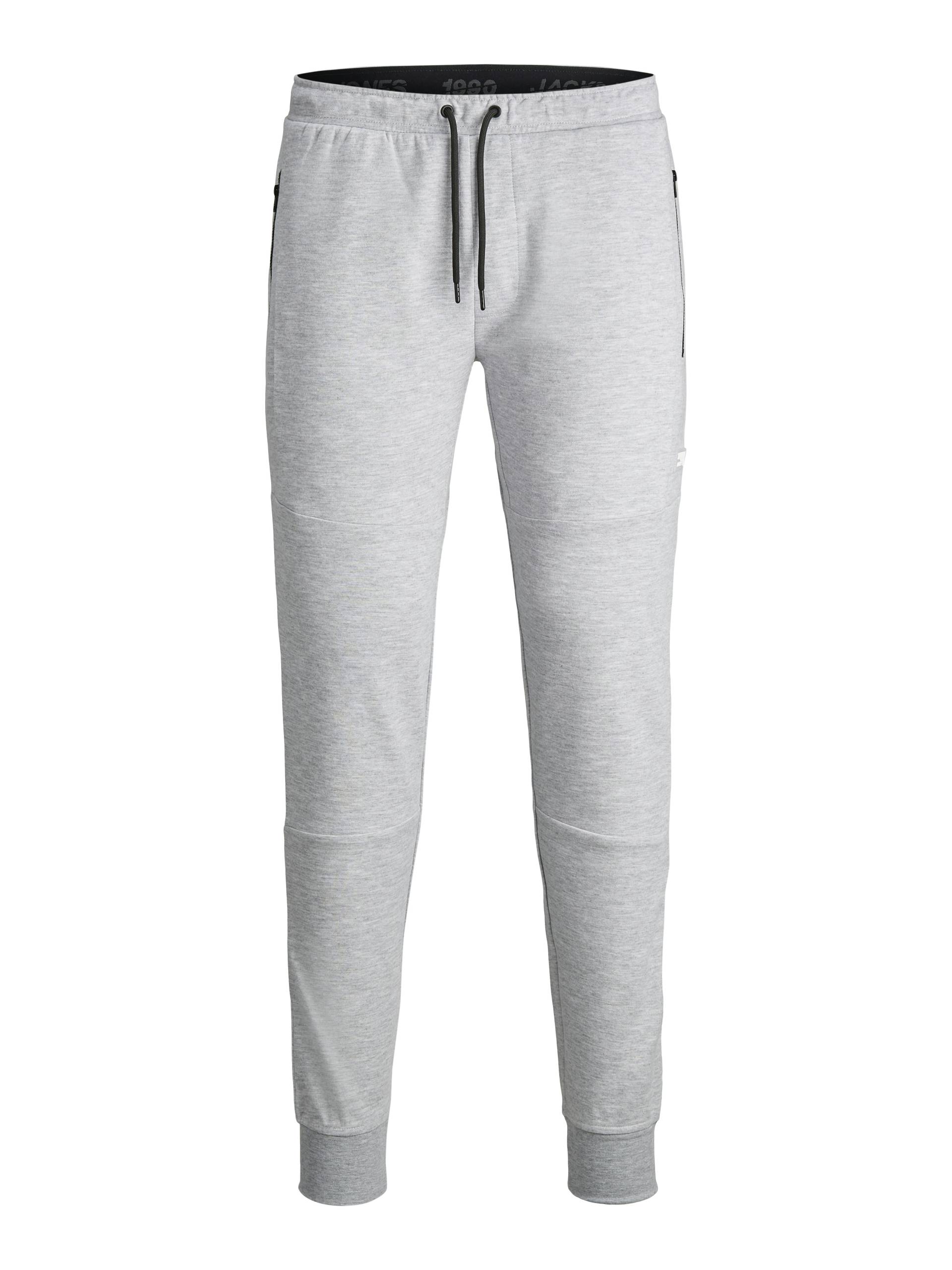 JACK&JONES - JPSTWILL AIR SWEAT PANTS NOOS light grey melange - Gr. - M von JACK&JONES