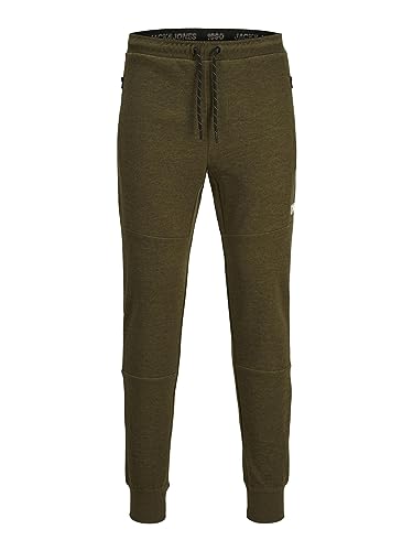 JACK & JONES Herren Jpstwill Jjair Sweat Pants Noos Bex,Olive Night/Detail:melange,L von JACK & JONES