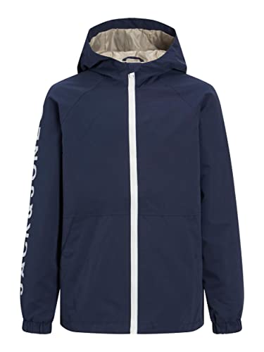 JACK & JONES JUNIOR Boy's JORLUKE Jacket SN JNR Jacke, Navy Blazer/Detail:JNR Print, 140 von JACK & JONES