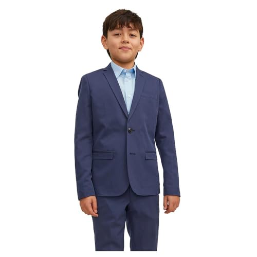 JACK&JONES JUNIOR Boy's JPRSOLAR NOOS JNR Blazer, Medieval Blue, 128 von JACK & JONES