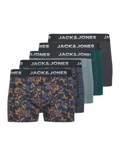 JACK & JONES JUNIOR Herren Jacmaxwell Trunks 5 Pack Jnr, Goblin Blue, Numeric_152 (5er Pack) von JACK & JONES