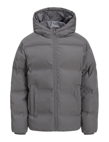 JACK & JONES JUNIOR Herren Jjesoho Puffer Hood Sn Jnr, Castlerock, Numeric_164 von JACK & JONES