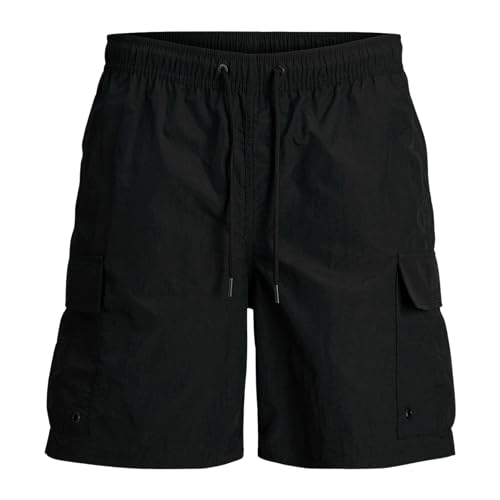 JACK & JONES JUNIOR JPSTFIJI JJSWIM Cargo LY JNR 12257410,Schwarz,128 von JACK & JONES