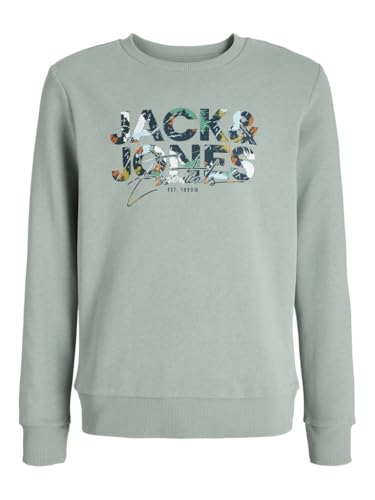 JACK & JONES JUNIOR Jjgeplas Sweat Crew Neck Jnr (DE/NL/SE/PL, Numerisch, 176, Regular, Iceberg Green) von JACK & JONES