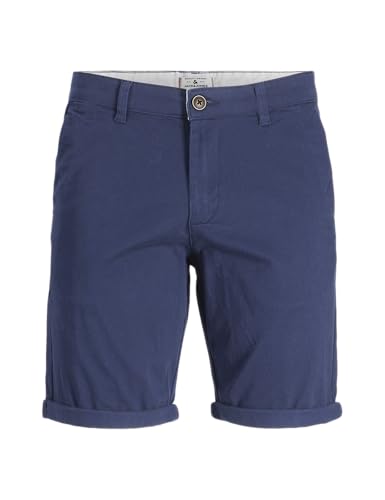 JACK & JONES JUNIOR Jpstdavid Jjchino Shorts AKM Sn Jnr Chinoshorts 12254241,Navy Blazer,164 von JACK & JONES