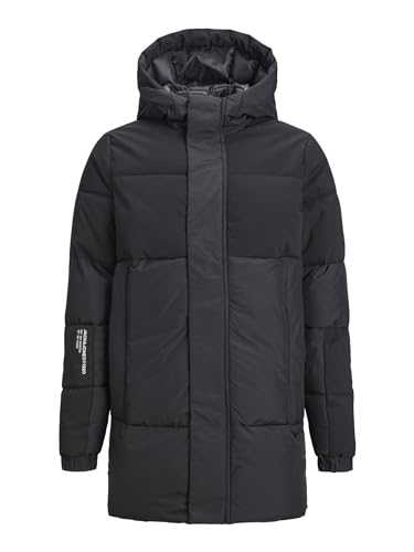 JACK & JONES JUNIOR Jungen JJEFORCE Puffer SN JNR Pufferjacke, Black, 164 von JACK & JONES