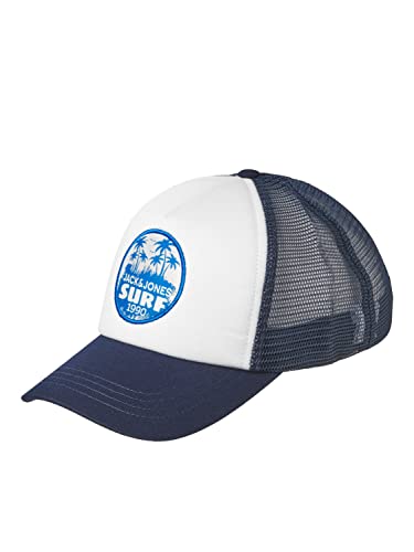 JACK & JONES JUNIOR Jungen Jacbyron Surf Trucker Cap Jnr Hut, White, L/XL von JACK & JONES