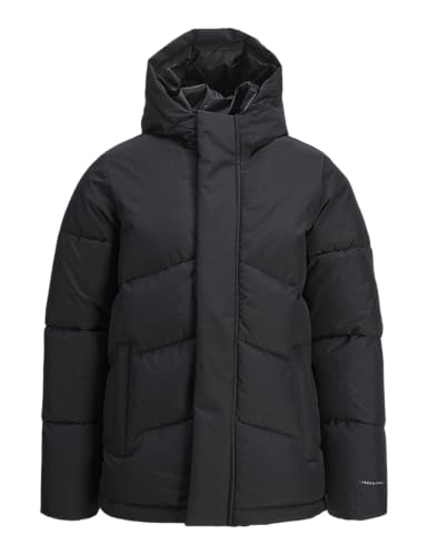 JACK&JONES JUNIOR Jungen JJWORLD Puffer Jacket MNI Pufferjacke, Black, 122 von JACK & JONES