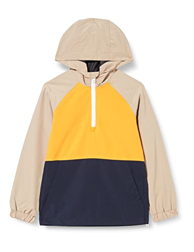 JACK & JONES JUNIOR Men's JORLUKE Anorak JNR Jacke, Dark Cheddar/Detail:Navy Blazer/Crockery, 176 von JACK & JONES