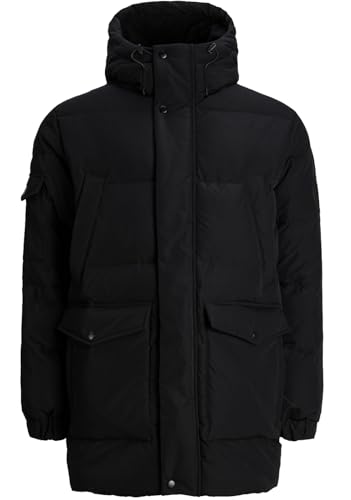 JACK & JONES Jacke Herren Winter Freizeit Softshell Übergang Kapuze Big Plus Size Übergröße Funktionsjacke Steppjacke Parker Outdoor Fahrrad Camping (4XL, 15) von JACK & JONES