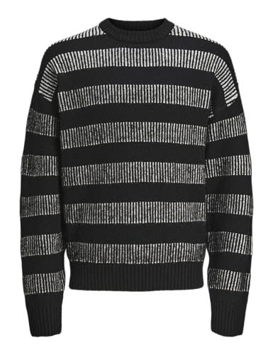 JACK & JONES Jcospace Stripe Knit Crew Neck Sn von JACK & JONES