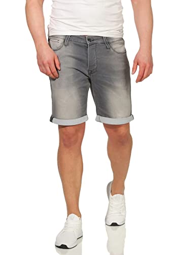 JACK & JONES Jeans Shorts Hose JJIRICK JJICON Shorts 4 Farben S-XXL, Farbe:Grey Denim/Grau, Größe:L von JACK & JONES