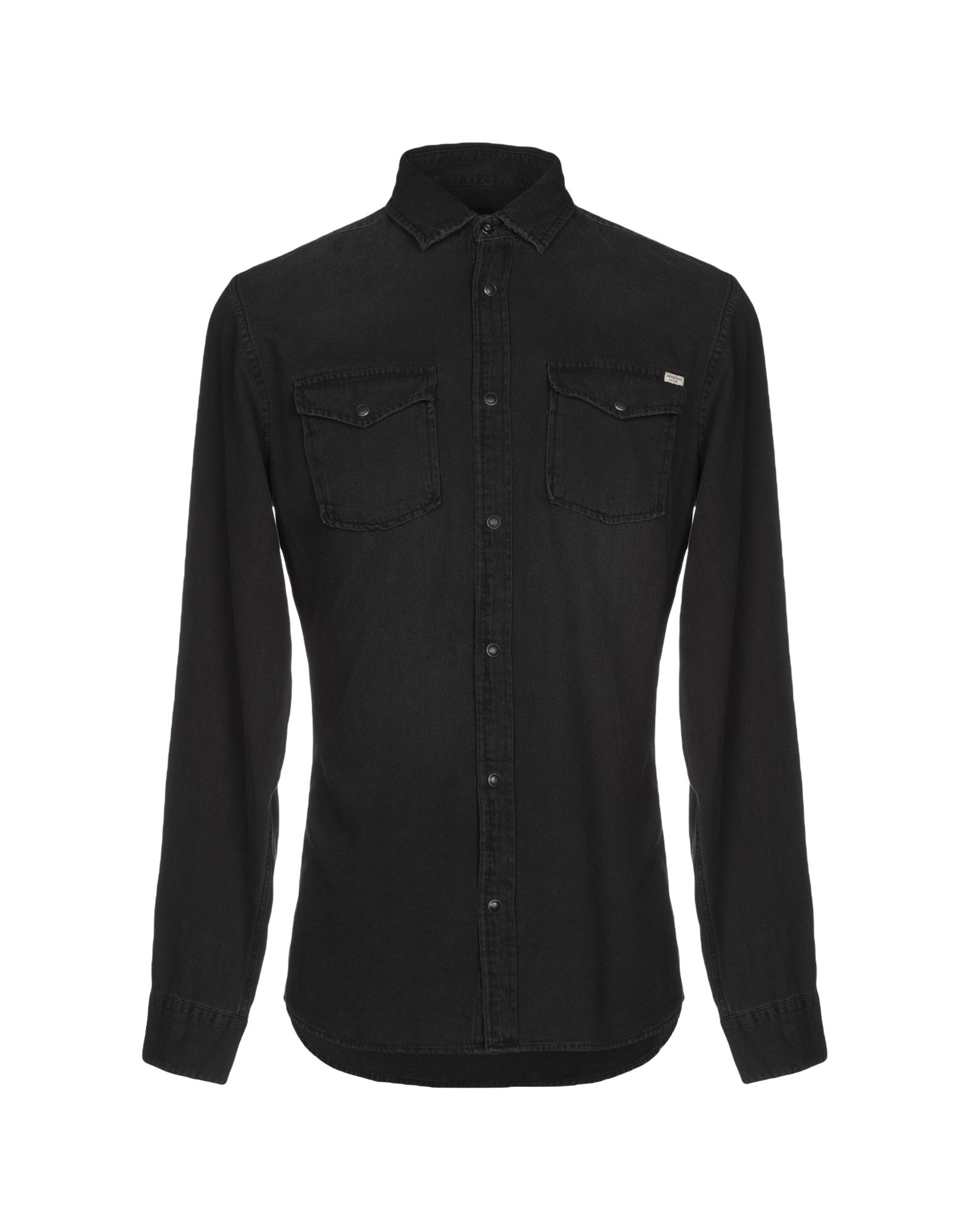 JACK & JONES Jeanshemd Herren Schwarz von JACK & JONES