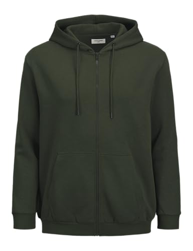 JACK & JONES Male Kapuzenjacke Plus Size Einfarbig Kapuzenjacke von JACK & JONES