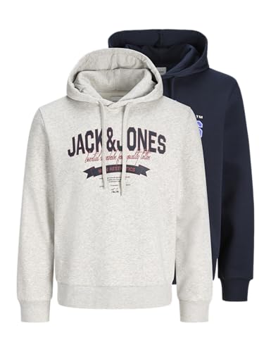 JACK & JONES Jjelogo Sweat Hood 2 Col 25/26 2Pk Mp von JACK & JONES