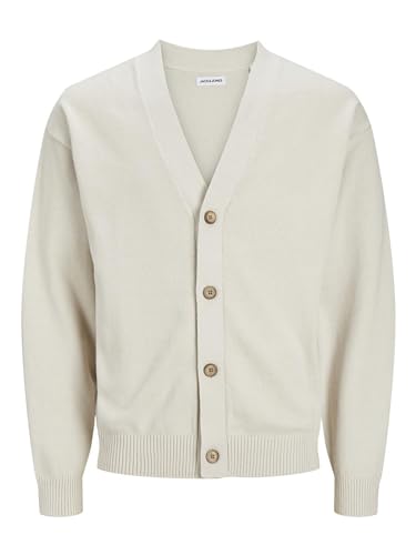 JACK & JONES Herren Jjemiles Knit Cardigan Sn Cardigan, Moonbeam,S von JACK & JONES