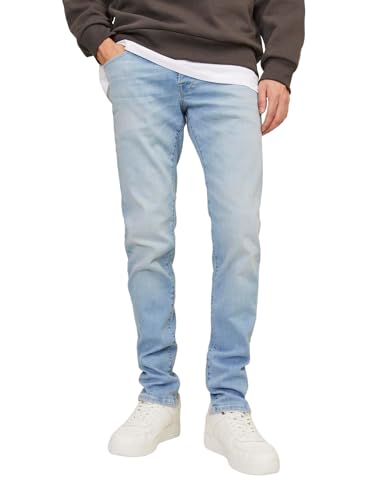 JACK & JONES Herren Jeans JJIGLENN JJICON JJ 259 - Slim Fit - Blau - Blue Denim, Größe:29W / 32L, Farbe:Blue Denim 12249071 von JACK & JONES