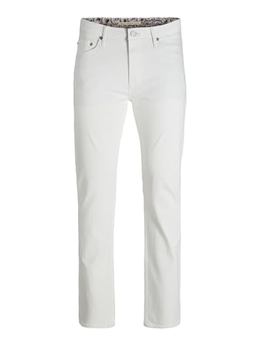JACK & JONES Herren Jjimike Jjevan Cj 977 Jeans, Weiß, 28W / 32L von JACK & JONES