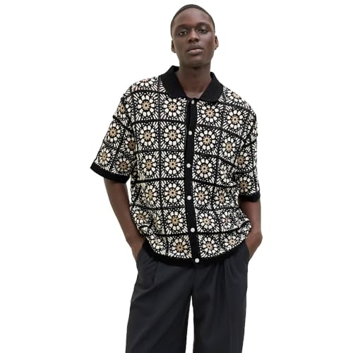 JACK & JONES Jorcartagena Crochet Knit Polo von JACK & JONES