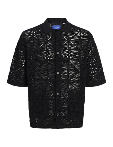 JACK & JONES Jorretiro Crochet Knit Polo Se25 von JACK & JONES
