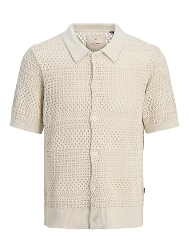 JACK & JONES Jprbluwilmer Knit Button Through Polo Ss von JACK & JONES