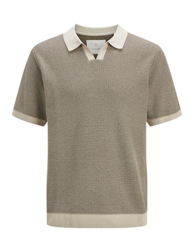 JACK & JONES Jprcceaston Knit Split Neck Ss von JACK & JONES