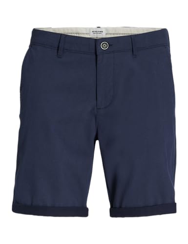 JACK & JONES Herren Jpstturner Jjchino Shorts Chinoshorts, Navy Blazer, XS von JACK & JONES