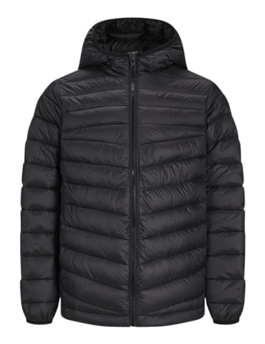 JACK&JONES Jungen JCONEW Pocket Puffer JNR Steppjacke, Black/Detail:SOLID, 128 von JACK & JONES