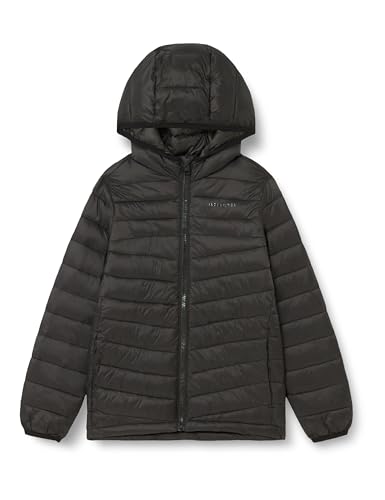 JACK&JONES Jungen JCONEW Pocket Puffer JNR Steppjacke, Black/Detail:SOLID, 140 von JACK & JONES