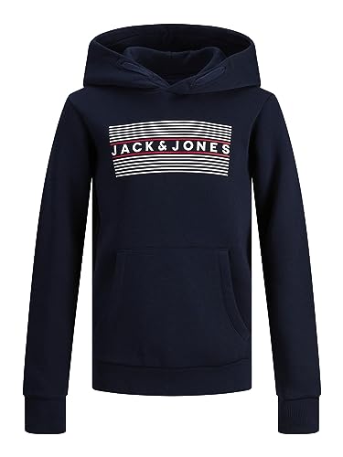 JACK & JONES Hoodie Logo Kapuzen Pullover Basic Sweater Sweatshirt mit Kängurutasche JJECORP von JACK & JONES