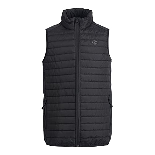 JACK & JONES Junior Jungen Jjemtta Bodywarmer Collar Sn Jr Gesteppt, Schwarz, 140 EU von JACK & JONES