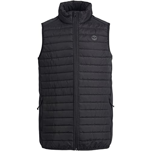 JACK & JONES Junior Jungen Jjemulti bodywarmer Collar Sn Jr Gesteppt, Schwarz, 164 EU von JACK & JONES