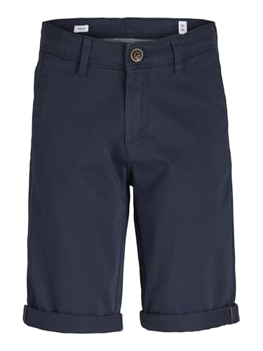 JACK & JONES Jungen Jpstbowie Jjshorts Solid Sa Sn Jnr Shorts, Navy Blazer, 176 EU von JACK & JONES