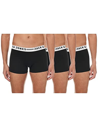 JACK & JONES Junior Jungen Sense Trunks 3-pack Noos Jr Shorts, Schwarz, 164 EU von JACK & JONES