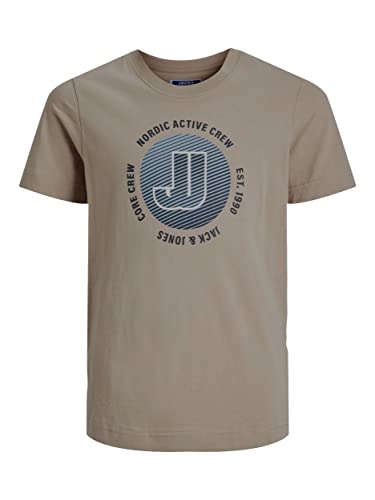 JACK & JONES Junior Jungen T-Shirt jCOARC (152 / Cobblestone) von JACK & JONES