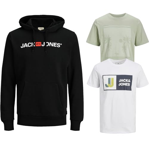 JACK & JONES Junior Kinder Jungen Kapuzenpullover Kids Hoodie Sweatshirt Sweat Shirt Hood(Paket #07, Gr. 152) von JACK & JONES