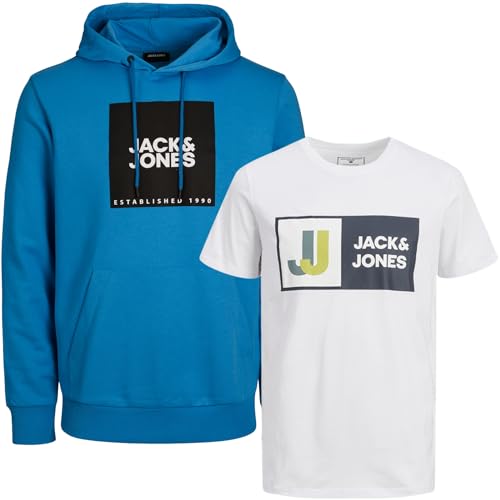 JACK & JONES Junior Kinder Jungen Kapuzenpullover Kids Hoodie Sweatshirt Sweat Shirt Hood(Paket #10, Gr. 140) von JACK & JONES