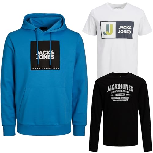 JACK & JONES Junior Kinder Jungen Kapuzenpullover Kids Hoodie Sweatshirt Sweat Shirt Hood(Paket @102, Gr. 176) von JACK & JONES