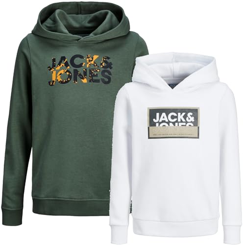 JACK & JONES Junior Kinder Jungen Kapuzenpullover Kids Hoodie Sweatshirt Sweat Shirt Hood(Paket #19, Gr. 176) von JACK & JONES