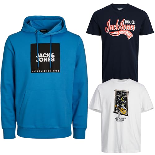 JACK & JONES Junior Kinder Jungen Kapuzenpullover Kids Hoodie Sweatshirt Sweat Shirt Hood(Paket @206, Gr. 128) von JACK & JONES