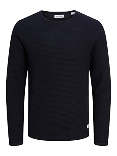 JACK&JONES Kinder Pullover JJTHEODOR Spring Knit Crew Neck JNR (as3, Numeric, Numeric_152, Regular, Navy Blazer) von JACK & JONES