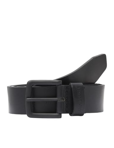 JACK & JONES Legerer Echtleder Gürtel Klassischer Leather Belt mit Löcher JACROMA von JACK & JONES