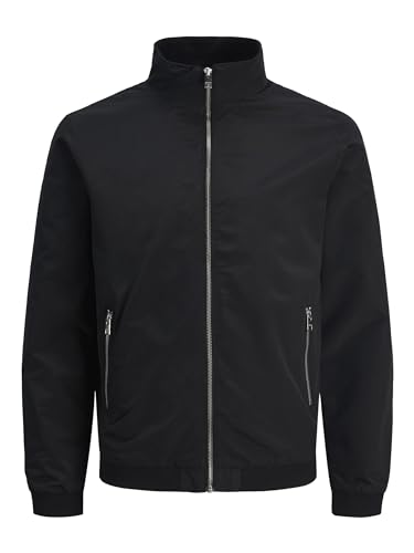 JACK & JONES Herren Jjerush Harrington Noos Bomberjacke, Schwarz, M EU von JACK & JONES
