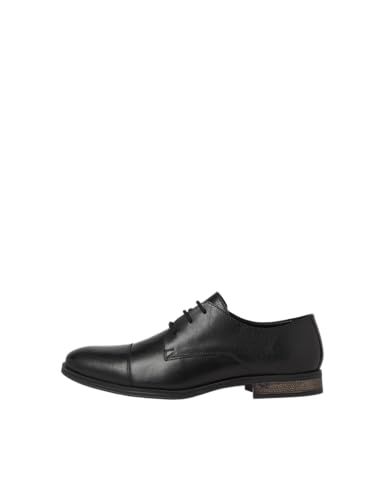 JACK & JONES Herren Jfwraymond Leather Noos Anzugschuhe, Anthrazit, 42 EU von JACK & JONES